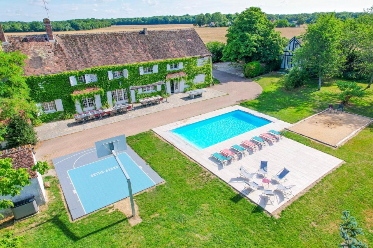 Crazy Villa Etisseaux 45 - Heated Pool - Volley Court - 1H30 Paris - 45P Saint-Maurice-sur-Aveyron Bagian luar foto
